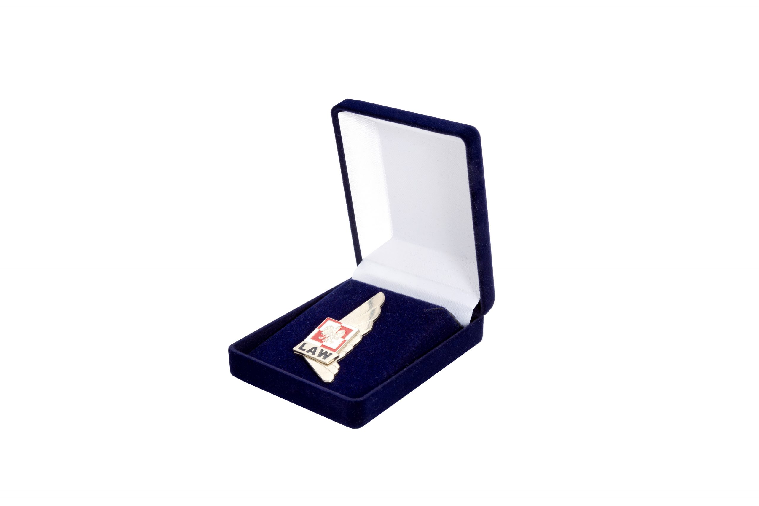 Samt mittelgroßes Abzeichen Etui