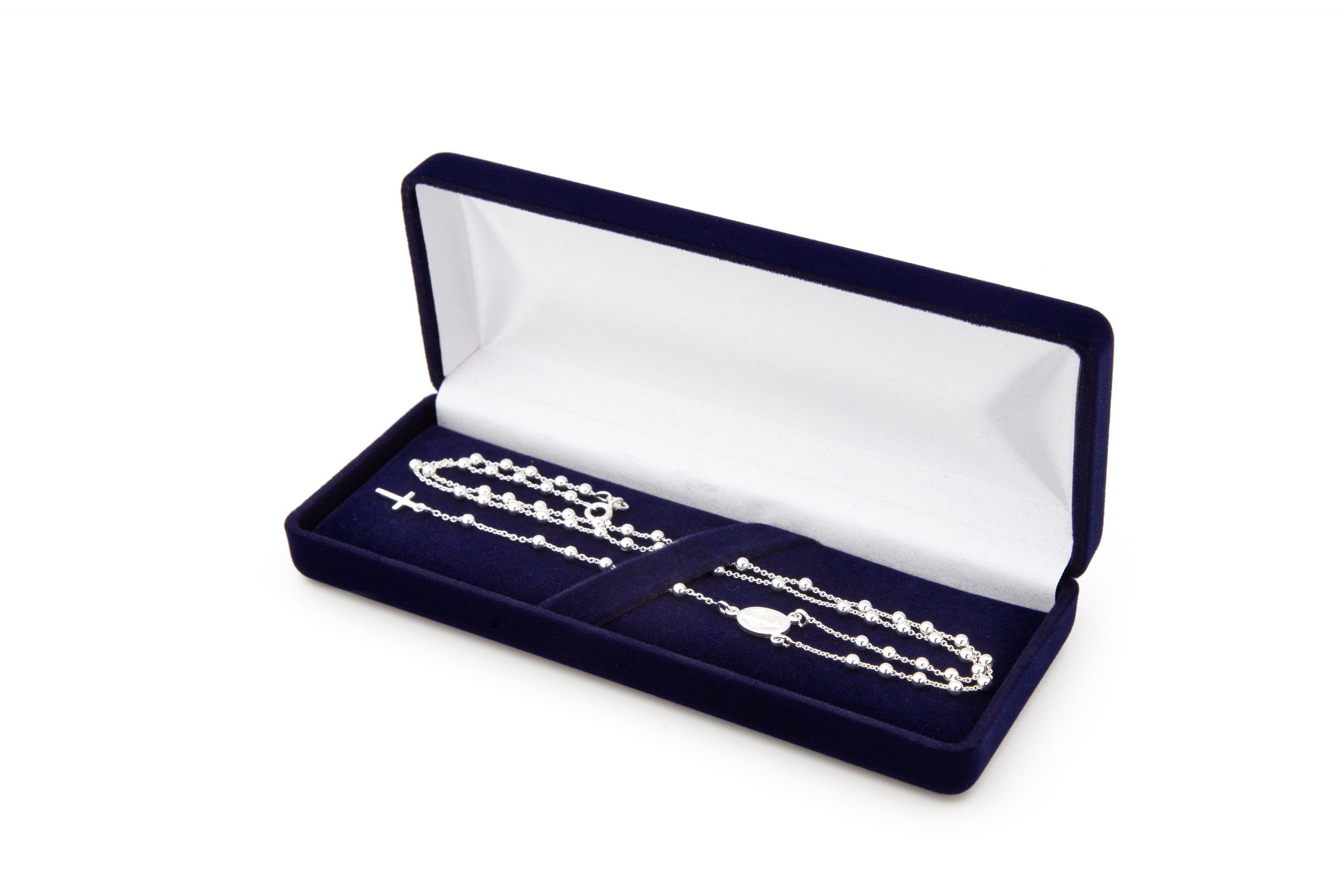 Samt Rosenkranz Etui